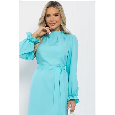 Платье Яркий акцент (голубое) П12963-36М