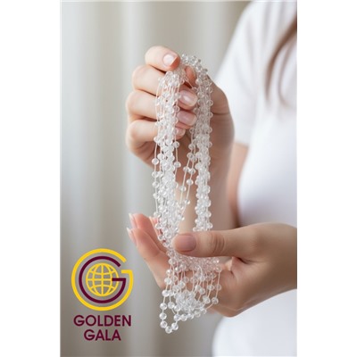 Комплект бижутерии "Хрустальная россыпь" , цвет прозрачный