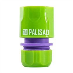 Соединитель пластмассовый, быстросъемный для шланга 1/2, аквастоп Palisad