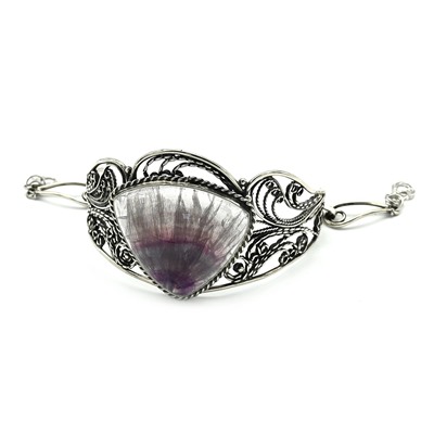 Браслет флюорит, 19,5см.