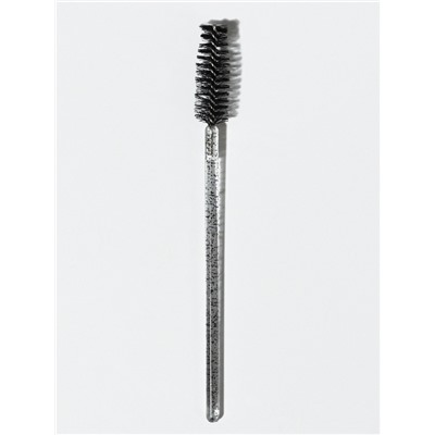 Щёточки для бровей и ресниц, набор - 50 шт., 9.5 см, чёрная, прозрачная