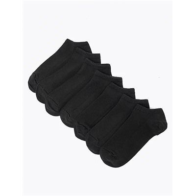 7pk of Cotton Trainer Liner Socks