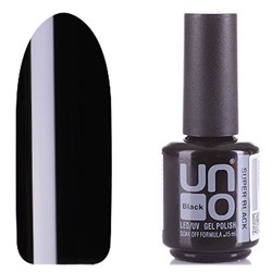 Гель лак Uno Super Black - Супер черный 15 ml