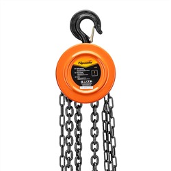 Таль цепная, 1 т, H подъема 2.5 м, расстояние между крюками 300 мм Sparta