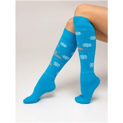 Гольфы женские КЛЖ-5 махров ''Олень'' голубой