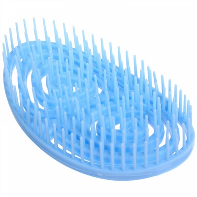 Расческа массажная компактная "ФИЕРО", цвет синий, 12*5*8см (PVC коробка)