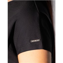 Нарядная футболка с блестящим принтом