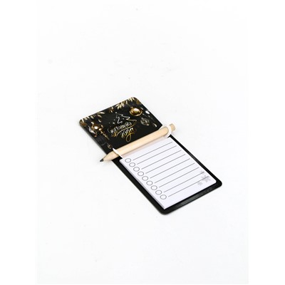 Набор магнитов «С Новым годом» с блоком и карандашом 4 шт.