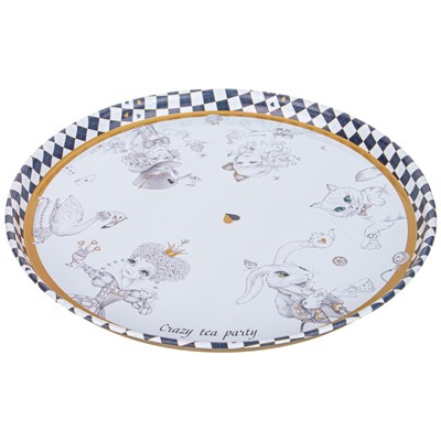 ПОДНОС СЕРВИРОВОЧНЫЙ AGNESS "WONDERLAND" 33*2,1 СМ