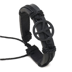 BS829-02 Кожаный браслет Пацифик, 1см