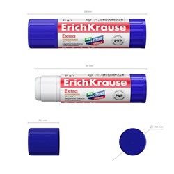 Клей-карандаш, ErichKrause Extra, PVP, усиленный, 21 г