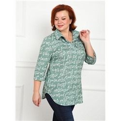 Рубашка Дактиль зелёный ИвК