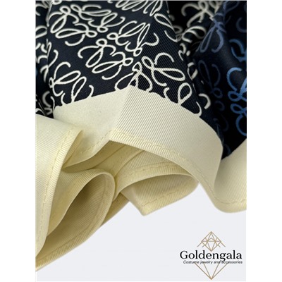 Косынка шелковая с принтом Арт 25183/013