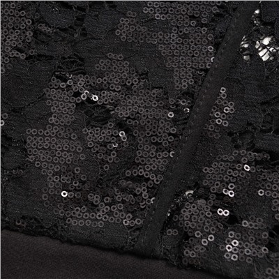 Бомбер с пайетками, расшитый, Секрет смелости (чёрный)