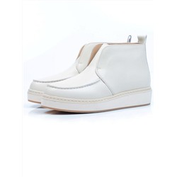 01-5173-3 BEIGE Ботинки демисезонные женские (натуральная кожа, байка)