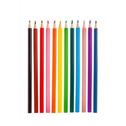 Карандаши цветные"VK" 12 цв. -Bonjour Paris- с заточ. в карт.короб. с европодвесом