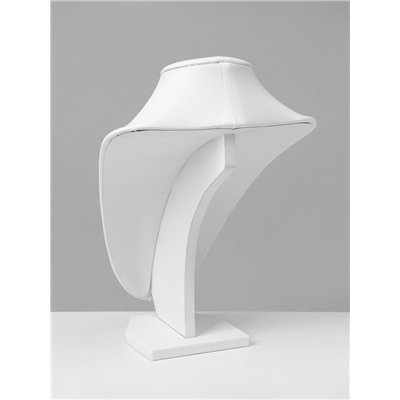 Бюст для украшений QF, 17.5×15×23 см, h=23 см, белый