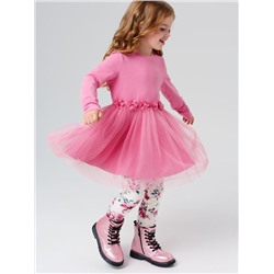 Комплект для девочки: платье, леггинсы