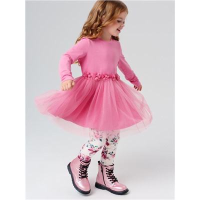 Комплект для девочки: платье, леггинсы