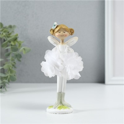 Фигурка полистоун «Девочка фея в платье из цветов», 8×6×16 см, МИКС