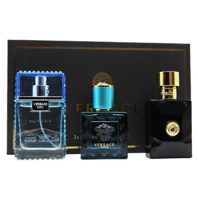 Подарочный набор Versace Gold For Men 3x30 ml