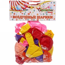Воздушные шары  50 шт, 10"/25см "Самая прекрасная принцесса", (микс)