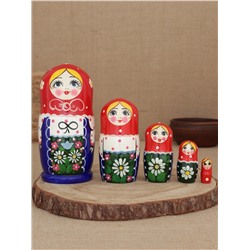 Матрешка "Синий сарафан" 5 кукольная