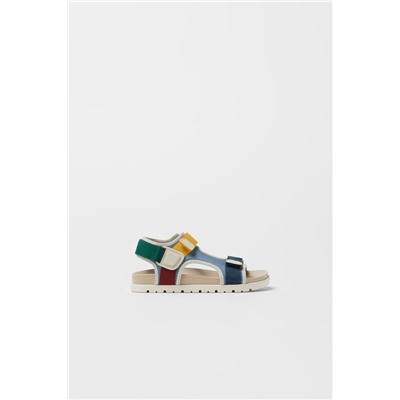 KIDS/ COLOURED STRAPPY SANDALS