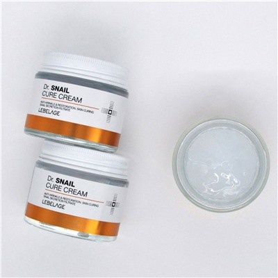 Lebelage Антивозрастной восстанавливающий крем с муцином улитки / Dr. Snail Cure Cream, 70 мл