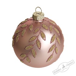 Шар "Розовый кашемир" (стекло) 8 см