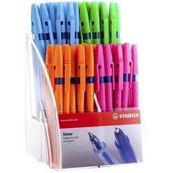 Шариковые ручки Stabilo "Liner 808", синие, 0,7мм