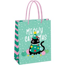 Пакет подарочный НГ 18*23*10см MESHU "Meowy Christmas" MS_61581/12/Китай