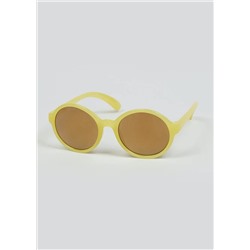 Girls Round Frame Sunglasses (One Size)