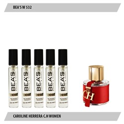 Парфюмерный набор BEAS Caroline Herrera CH Women 5*5 ml W532, Парфюмерный набор Beas W532 создан по мотивам аромата Carolina Herrera CH