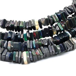 Бусы из Опала квадрат 4-6мм на увеличение, 46см, 11,6г