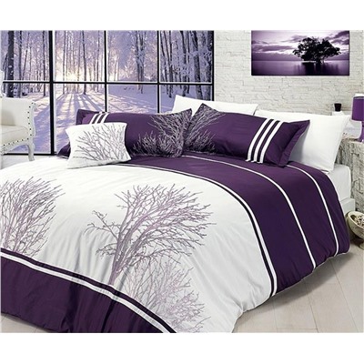 Сатиновое Постельное белье Евро 2 сп. Vip Saten Cotton Collection First Choice