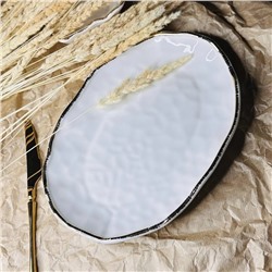 142-011 Овальное блюдо 30х21,5х4,4см ОФЕЛИЯ в под.уп.(х12)Фарфор