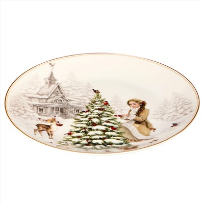 ТАРЕЛКА ЗАКУСОЧНАЯ LEFARD "МОРОЗКО" 20,5 СМ (КОР=18ШТ.)