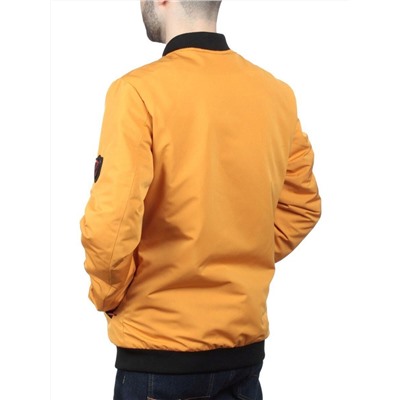 EM25056-2 YELLOW Куртка-бомбер мужская демисезонная (100 гр. синтепон)