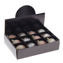 GAEM Набор из 12шт Украшение новогоднее "Шар", D 8 см, L35 W25 H8,5 см