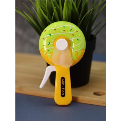 Портативный механический ручной вентилятор «Bagel», mix, шоу-бокс 24 шт.