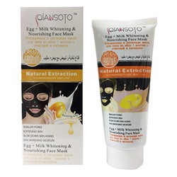 Очищающая и питательная маска Qiansoto из яйца и молока 150 ml