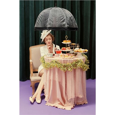 L041-01 Black (Черный) Зонт женский трость Fulton