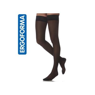 211 Чулки компрессионные антиварикозные (1 класс, 18-22 мм.рт.ст.) Ergoforma р.3 (черный)