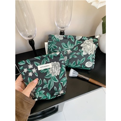 Small clutch bag, cosmetic bag with zipper, for import, high-end