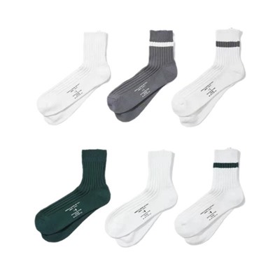 Spot Correct MDNS tide brand to help striped socks socks, Yu Wenle, men and women street sports mid -cotton socks