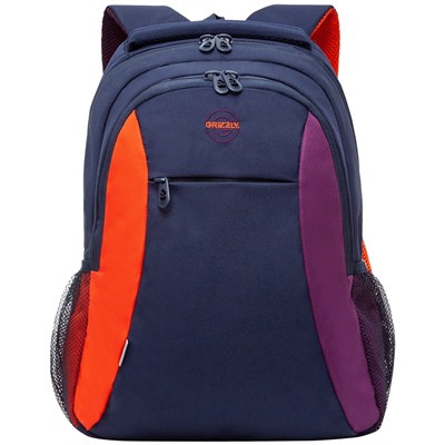 Рюкзак GRIZZLY, 31*42*18см, 2 отделения, 3 кармана, анатомическая спинка, кэжуал