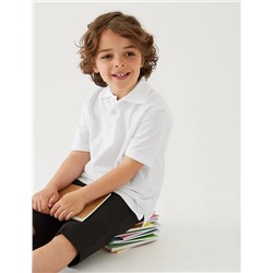 2pk Boys' Stain Resist School Polo Shirts (2-16 Yrs)