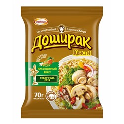 Доширак Квисти Лапша б/п со вкус.грибов 70 гр.1/48
