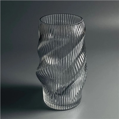 200-176 Декоративная ваза для цветов 24,5см в под.уп.(х8)Стекло